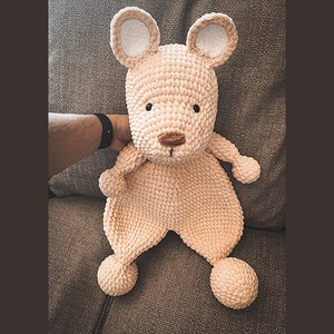 Teddy Bear Lovey, Crochet, Pattern, Snuggle, Blanket, Plush, Cute, Cuddly, Instant Download, Crochet Pattern, Amigurumi, Snuggler, Comforter