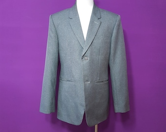 1960s Style Men's Light Grey Jacket Chest 39"- 40"  Single Vent Mod Style Suit Jacket Blazer Tailor-Made in Taiwan
