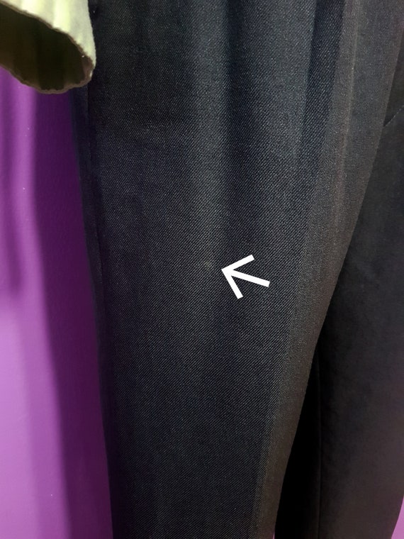 1960s Style Men's Dark Grey Trousers Waist 30" Ta… - image 10