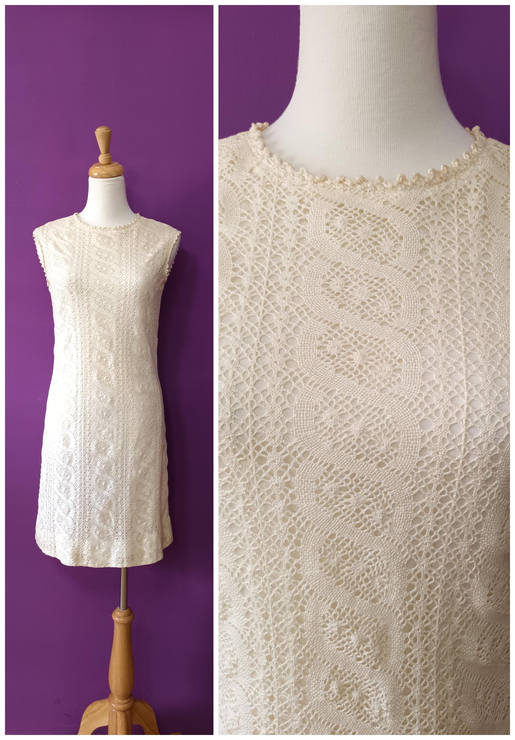 Cream shift dress wedding clearance
