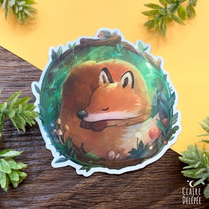 Sticker de Renard qui dort