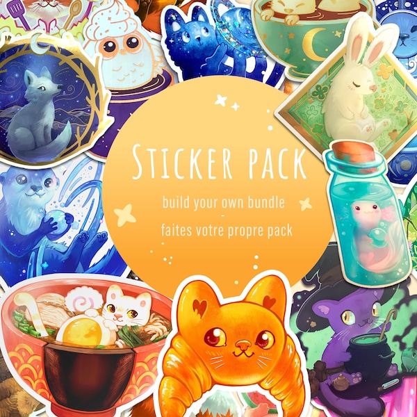 Pack de stickers mignon : faites votre propre pack !