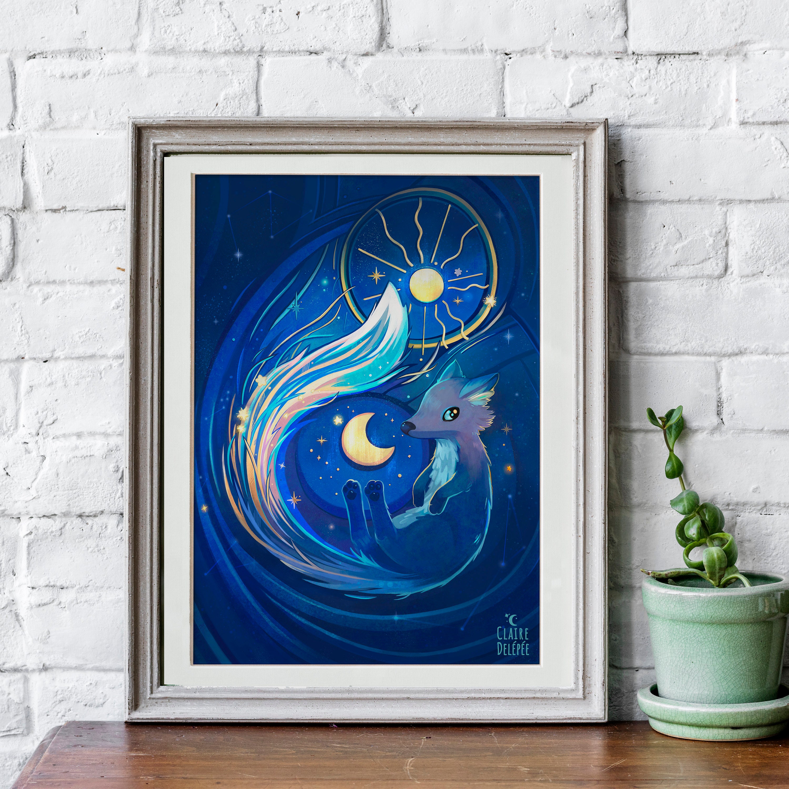 Space Fox|| Cute Wall Art Featuring a Fox in Space - Hight Quality