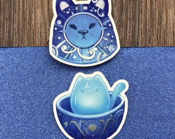 Matrioch-cat sticker | Cute original art cat russian doll