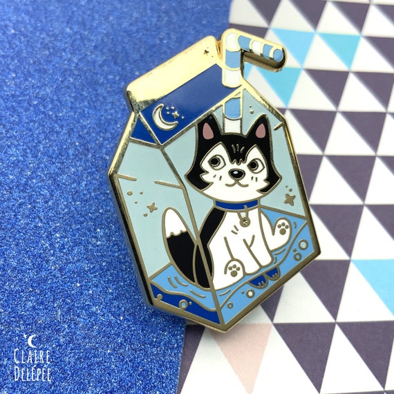 A Cute Enamel Pin : Dog Pin Husky Enamel Pin ,husky Pins , Cute