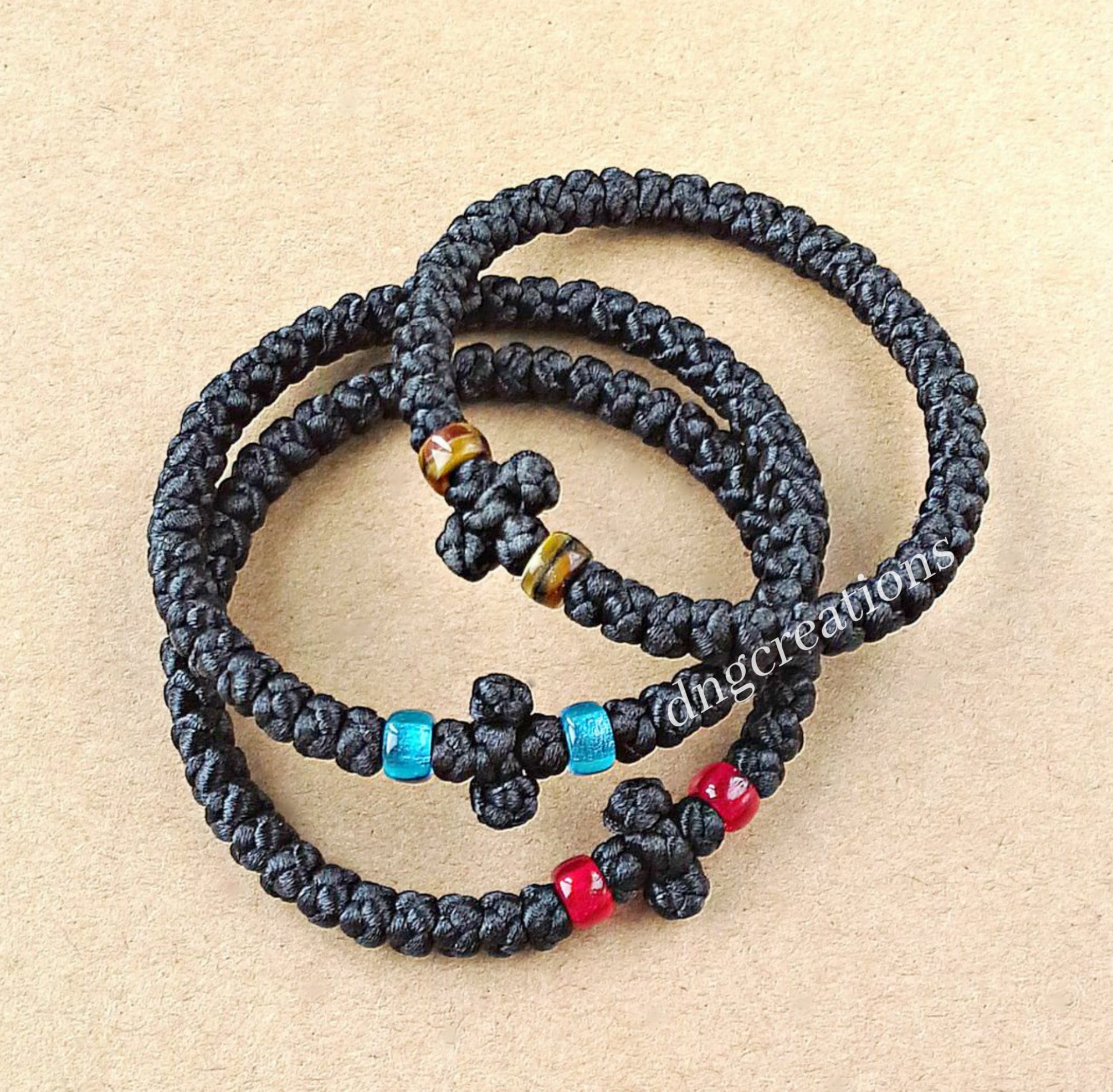 Corda Preghiera Ortodossa IconsGr - Manufatto Artigianale, Nero Con Icona - Foto 10