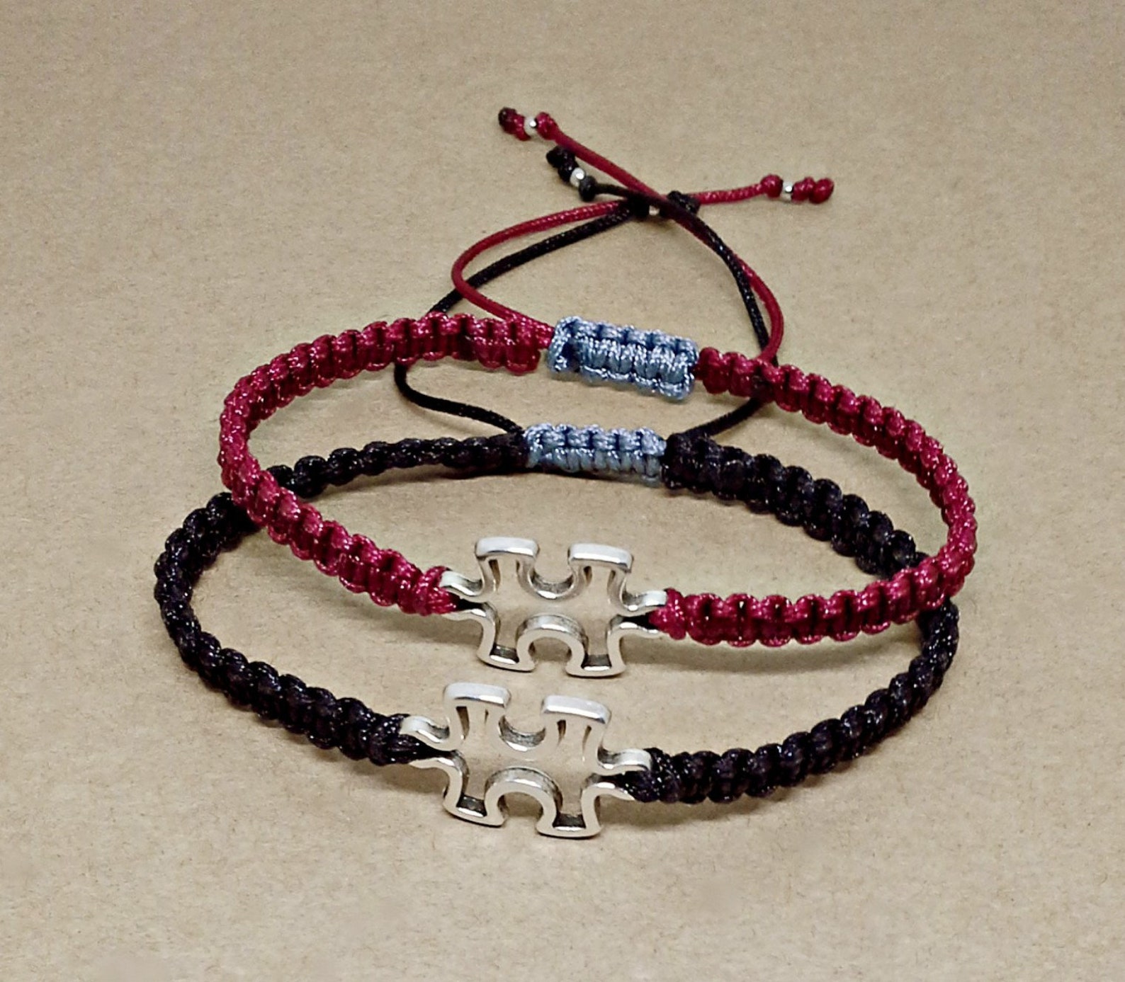 Puzzle Piece Bracelet Couples Bracelet Puzzle Piece Charm Etsy