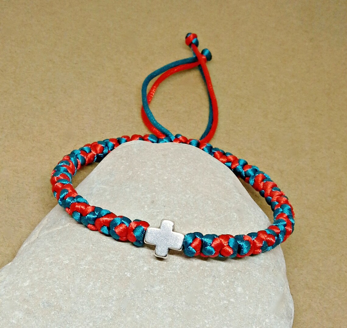 Greek Orthodox Prayer Rope Komboskini With Two Colors Red | Etsy