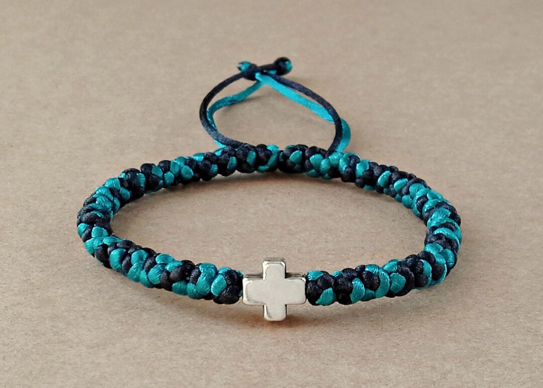 Komboskini With Two Colors,greek Orthodox Prayer Rope, Black and ...