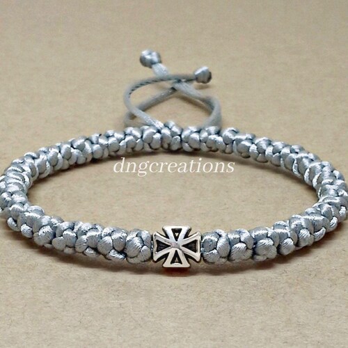 Komboskinigreek Orthodox Bracelethandmadeprayer Ropegold Etsy