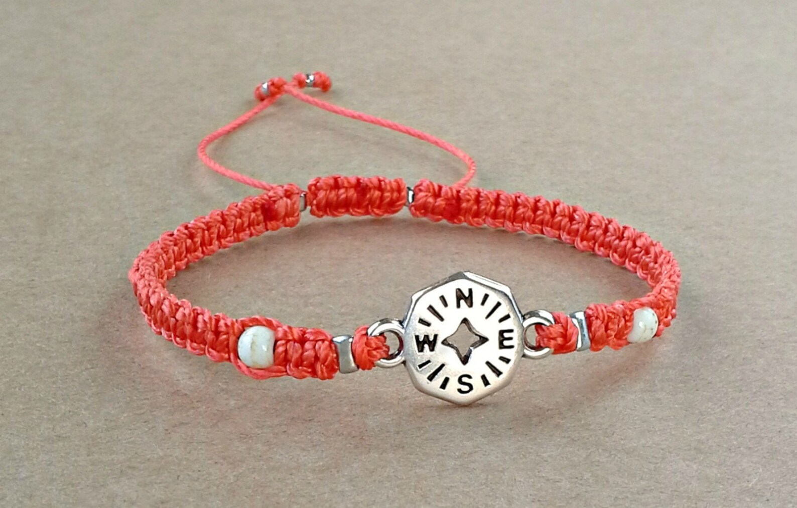 Compass Bracelet Travel Bracelet Compass Friendship Etsy