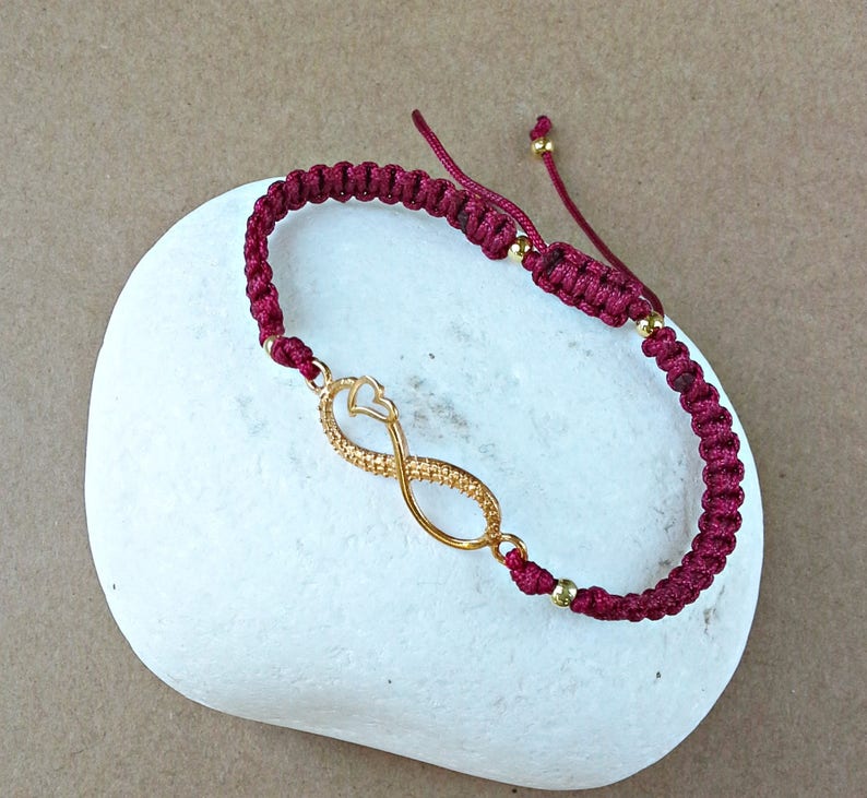 Infinity Heart Bracelet Women Jewelry Friendship Bracelet - Etsy