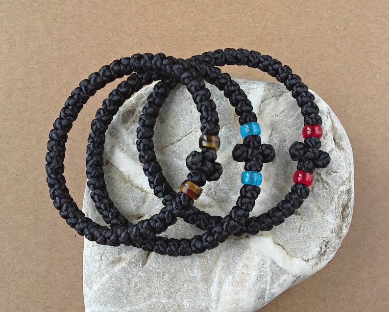 Handmade Komboskini Greek Orthodox Bracelet 40 Knots Prayer Etsy