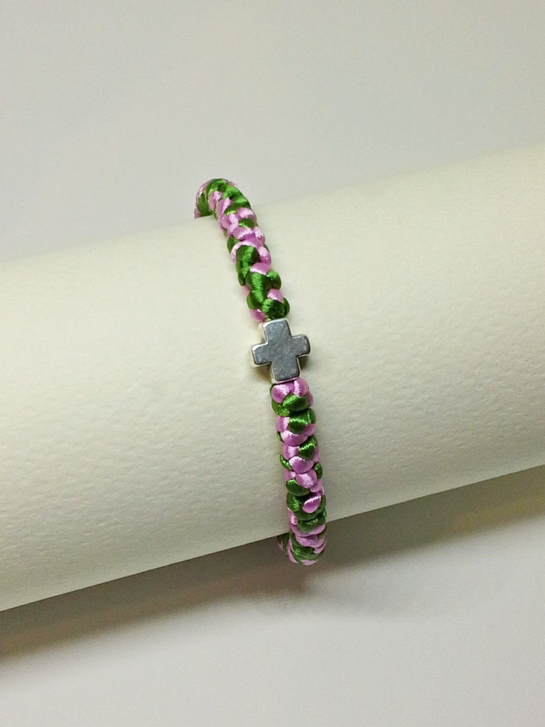 Greek Orthodox Prayer Rope Komboskini With Two Colors Green - Etsy