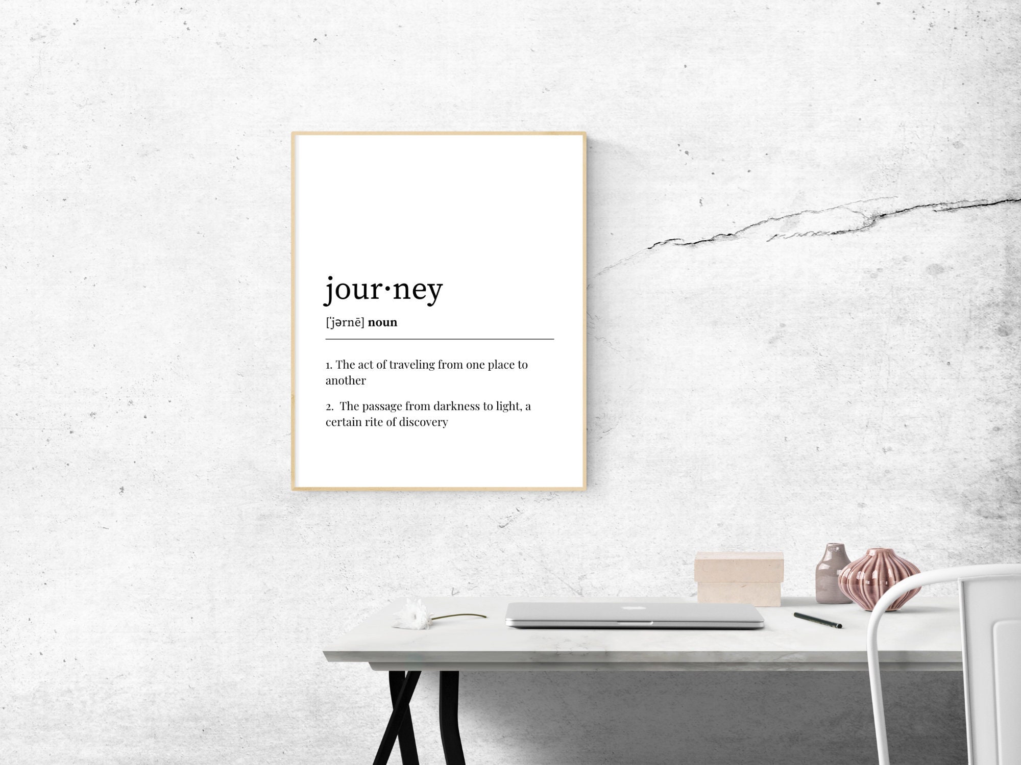 Journey Dictionary Definition Travel PRINTABLE WALL ART Home Etsy