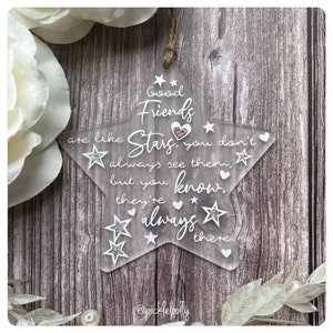 Friends are like stars keepsake gift, Gift for a friend, friendship gift, Thankyou gift