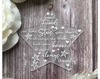 Friends are like stars keepsake gift, Gift for a friend, friendship gift, Thankyou gift