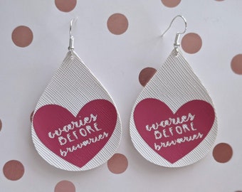 Ovaries Before Broveraries Earrings/ Galentine's Day Earrings/ Parks and Rec Gifts