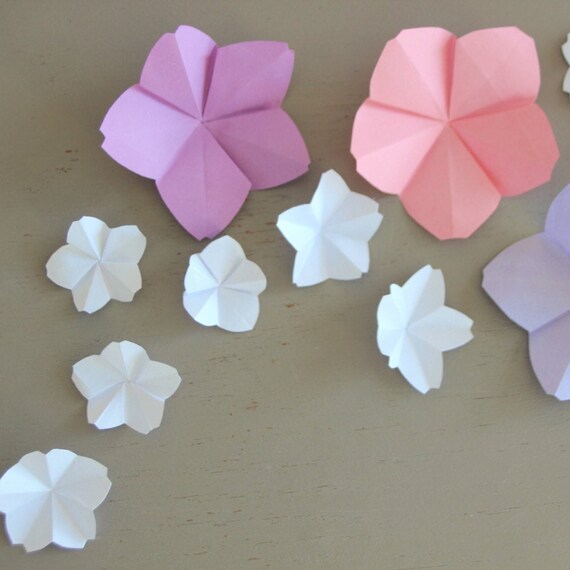 Fleurs De Cerisier 20 Cherry Blossom Petit Grand Papier Origami Fournitures Decoration Accessoires Diy Celebrations Mariage Fêtes Table