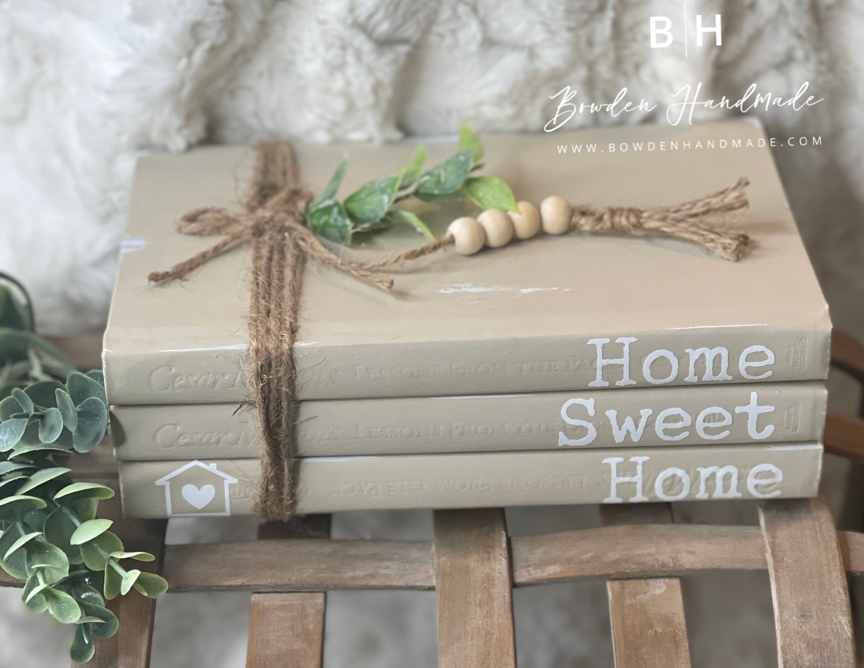 Family Name Hardback Book Stack - Etsy