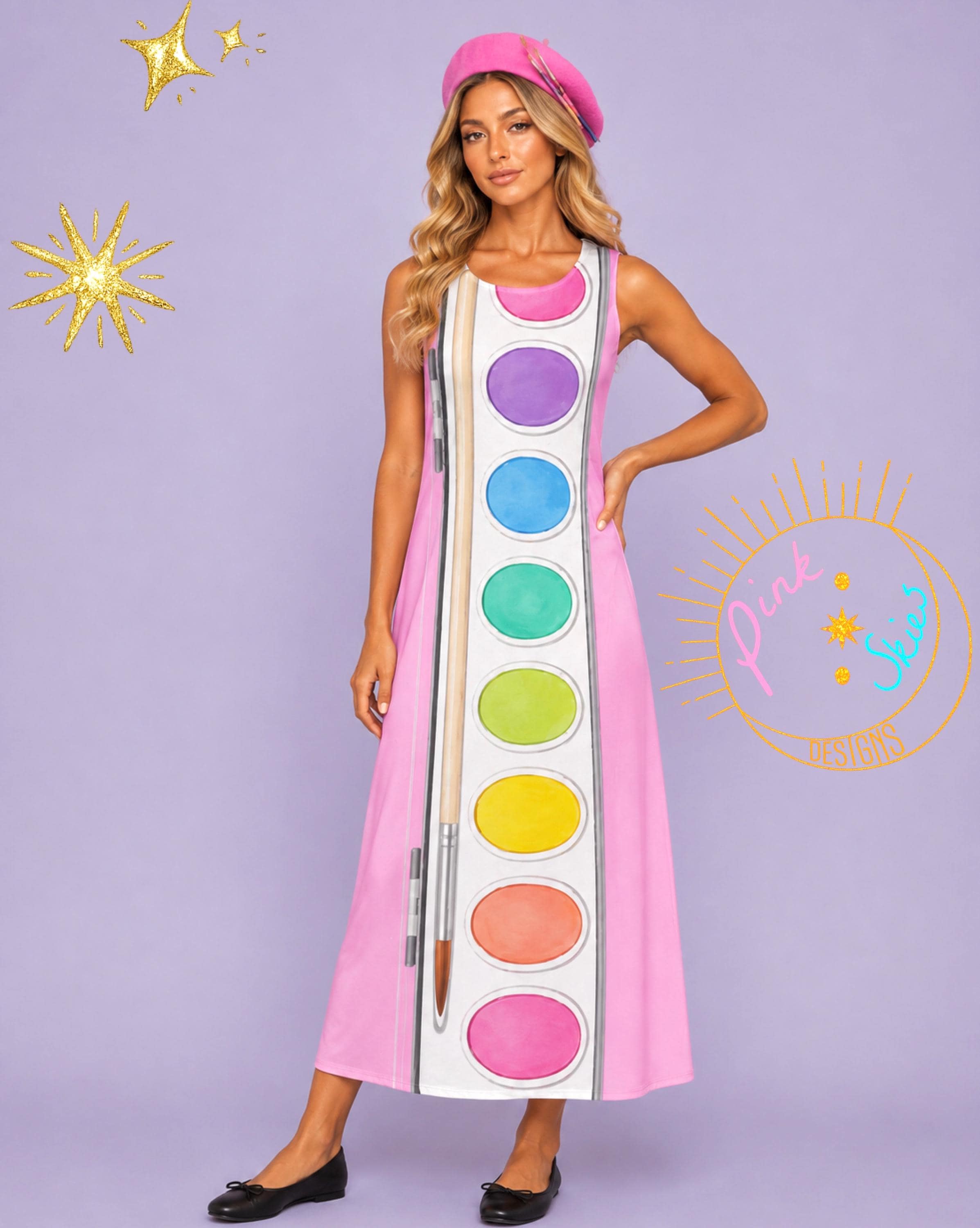 Paint Palette Dress - Etsy