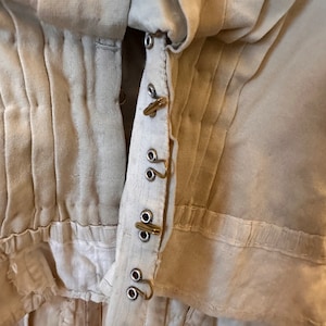 Antic French bodice, silk, cotton image 7