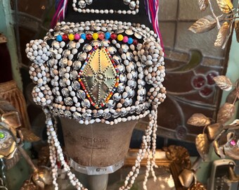 アカ族　帽子　タイ北部地方 Akha Tribal Headdress For Decorative Use . Akha Hat