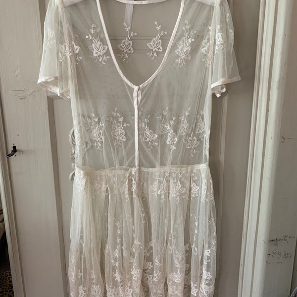 Old  little dress from France , made of old lace