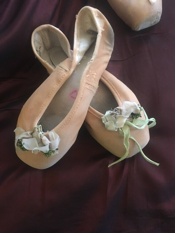 Ballet Shoes From France England Decorated With Old French Etsy