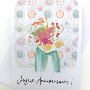 3 Cartes Anniversaire Folk
