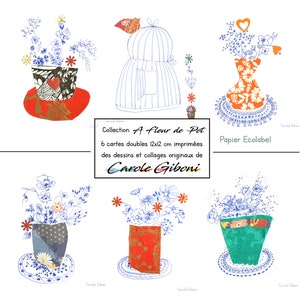 6 Cartes Collection À Fleur de Pot