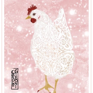 3 Cartes d’Anniversaire Ma Poule