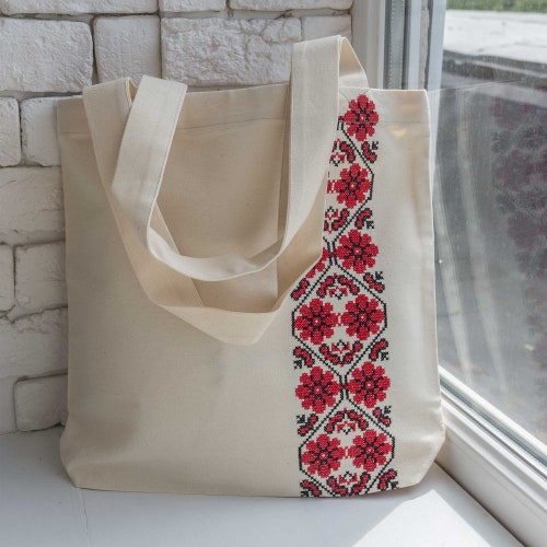 Ukrainian Bag Ukrainian Souvenir Embroidered Tote Bag Canvas Etsy