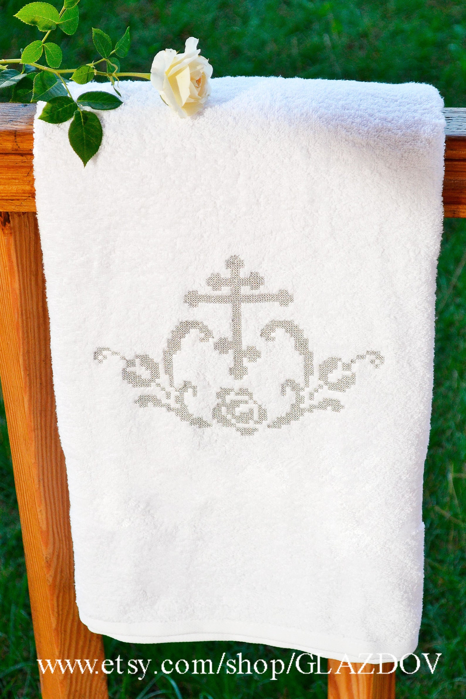 Orthodox baptism towel cotton 100 Personalized Christening Etsy