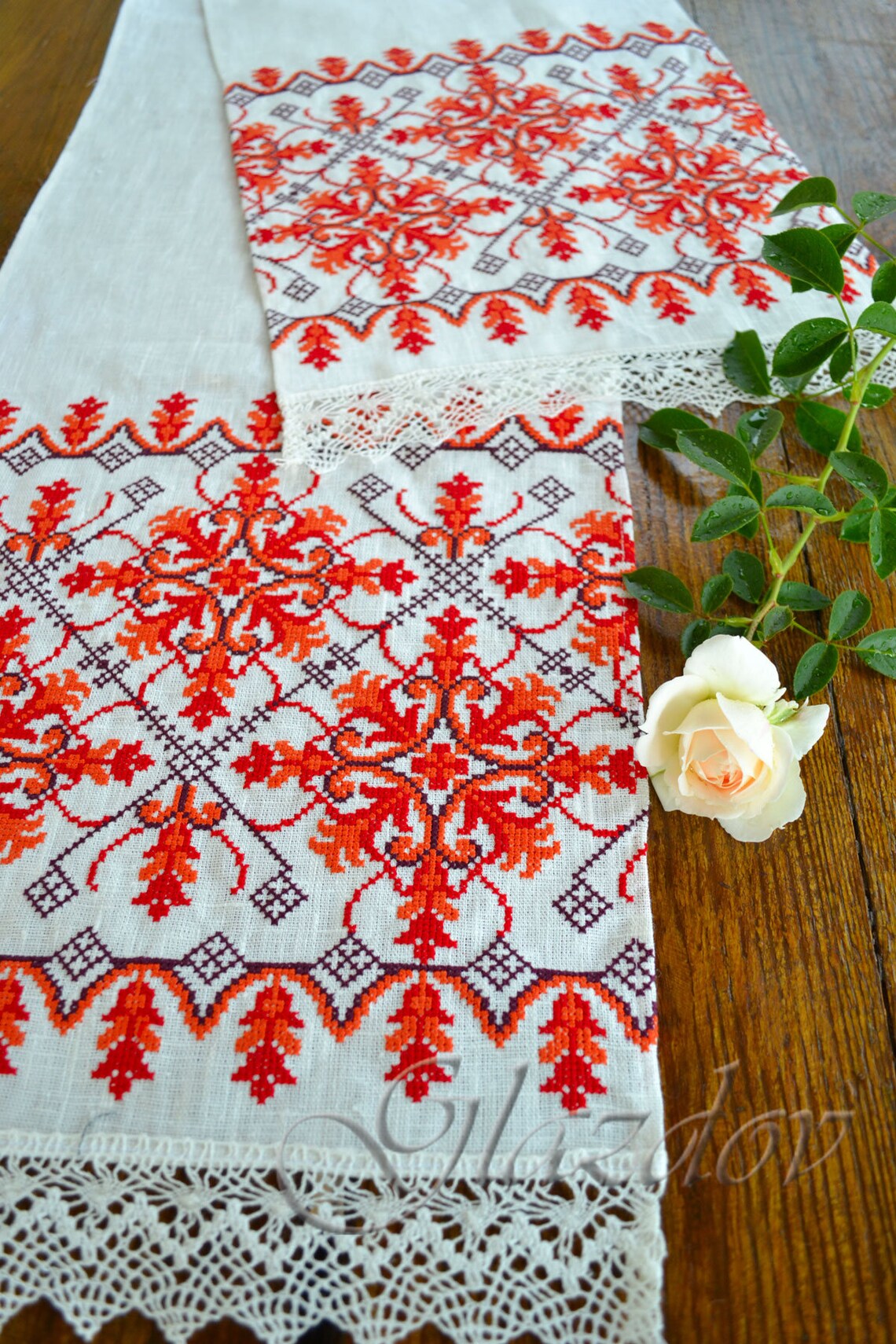 Rushnyk/ ukrainian decor/ Ukrainian Traditional Embroidered Etsy