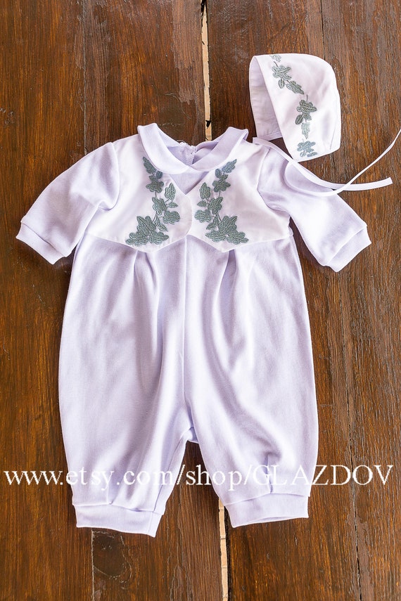 etsy baby boy baptism outfit
