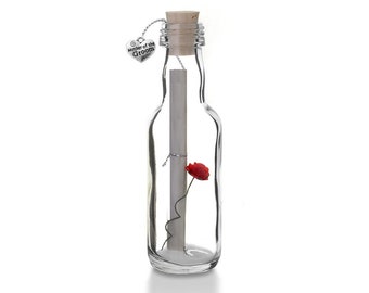 Personalised Mother of the Groom Message in a Bottle with Gift Box