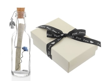 Will you be my Godfather Gift Personalised Message in a Bottle  with Box