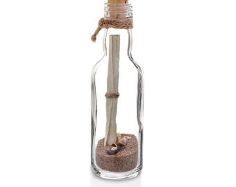 Personalised Thank You Message Bottle Gift