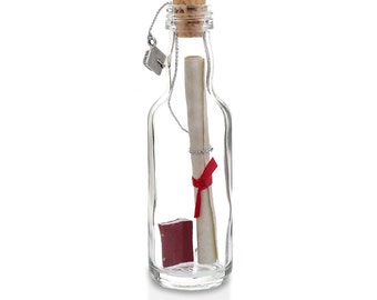 Unique Graduation Gift | Personalised Message in a Bottle with Gift Box