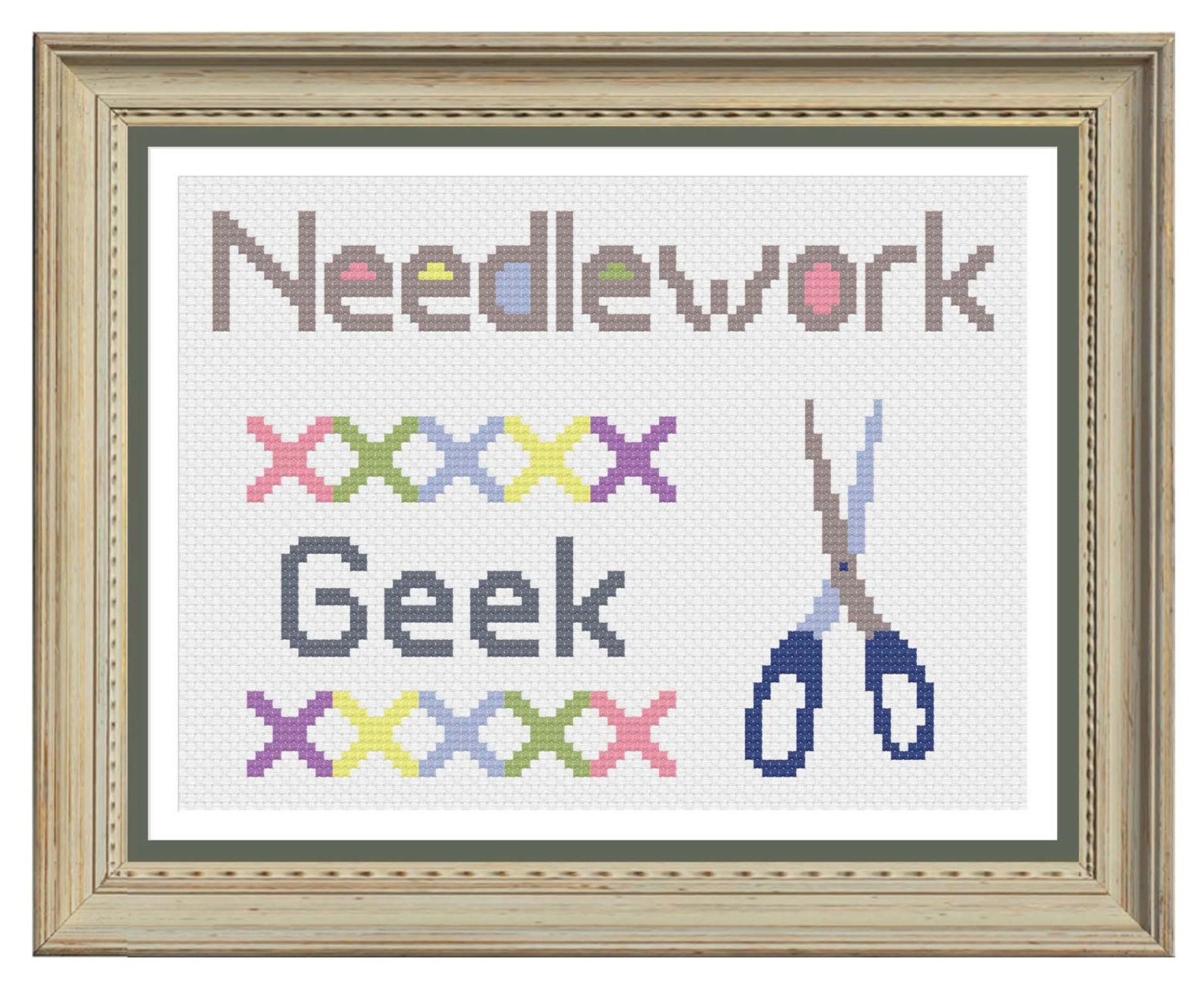 Needlework cross stitch pattern downloadable pdf Etsy