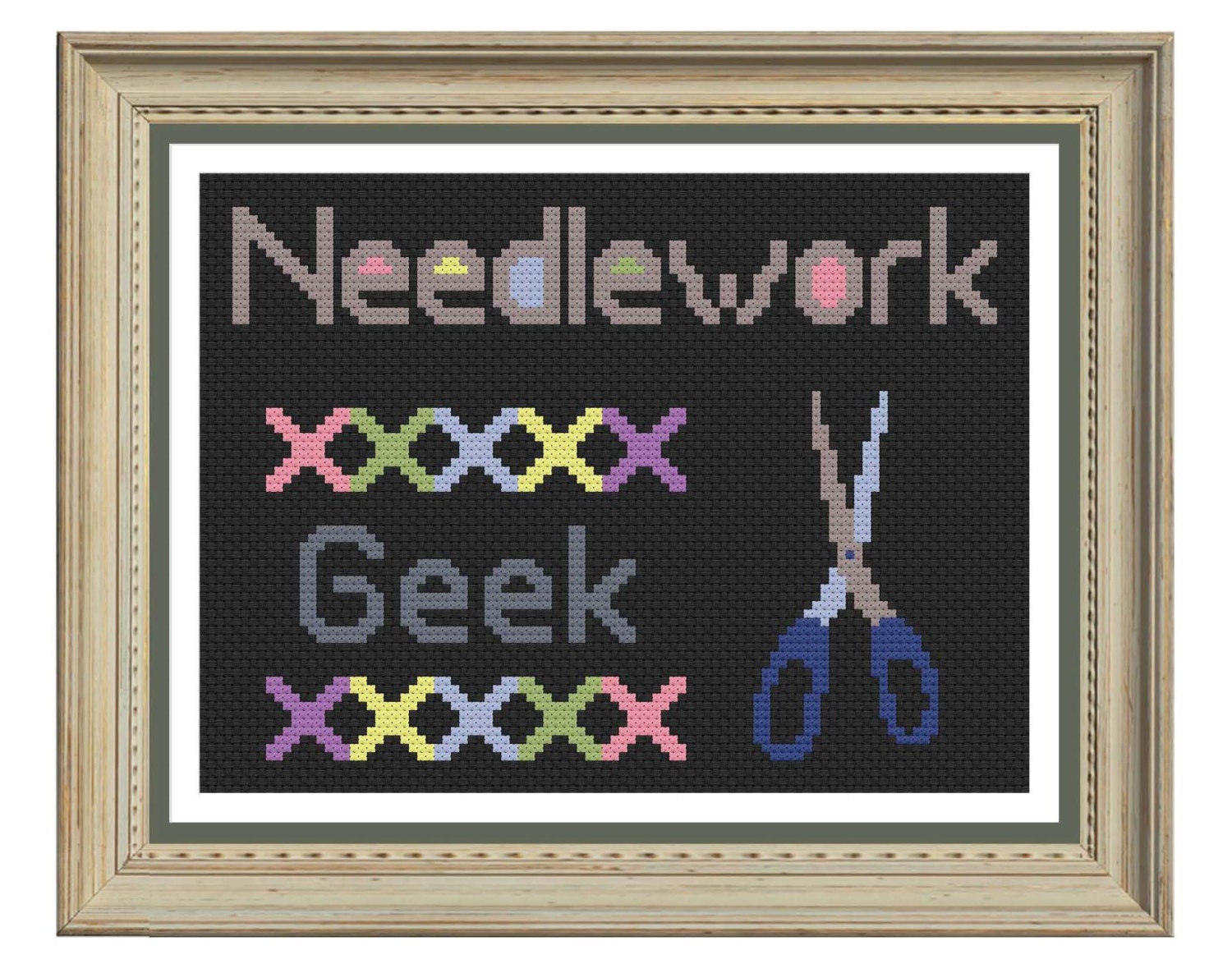 Needlework cross stitch pattern downloadable pdf Etsy