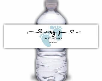 Baby Shower water bottle labels It's a Boy waterproof water bottle labels waterproof ink - price includes personalization and printing