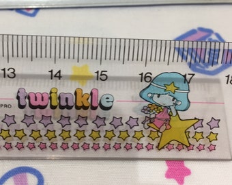 80&#39;s Vintage Twinkle ruler . Yumeno Pro - Mitsubishi Stationery. Japan.