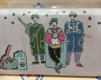 80s Vintage Teens Club Lápiz Caso. Tae Yang Co Corea