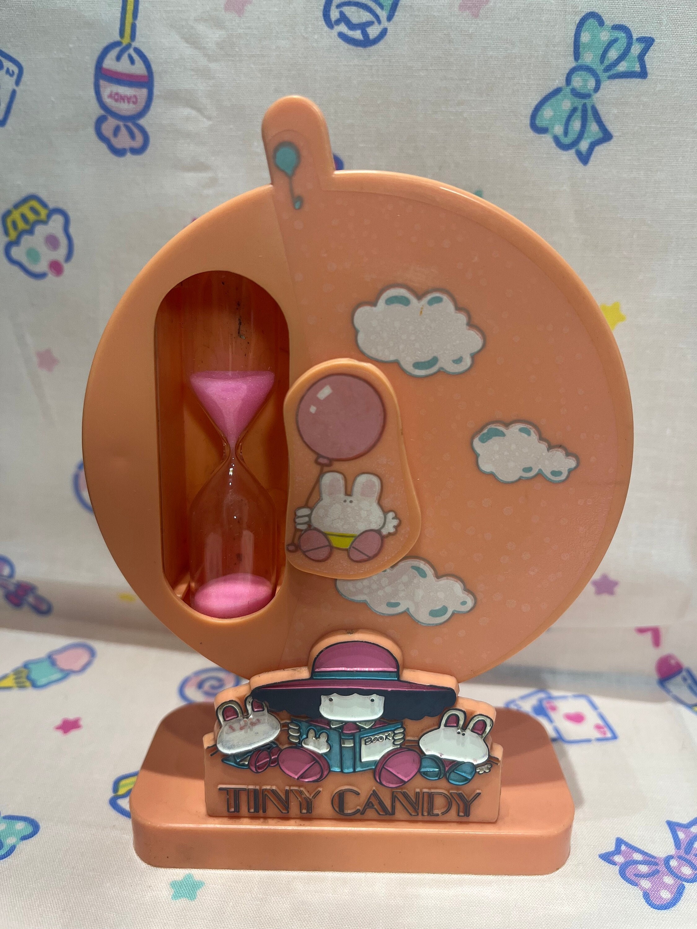 80's Tiny Candy. Gakken. Victoria Fancy Japan Pink Sand Clock