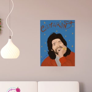 Poster Camaron de la Isla Arte Digital Impreso en Papel Premium Matte vertical. Arte Español Flamenco Danza Gitano