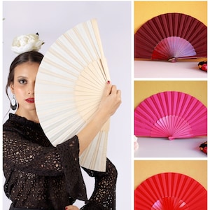 Flamenco Wooden Big Fan Pericón. Gipsy sapanish dances