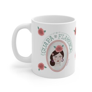 Flamenca Ceramic Mug 11oz perfect teacher dancer gift Gipsy Spanish lover