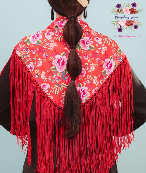 フラメンコ 赤 ショール